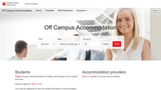 Off Campus Accommodation