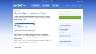 How do I check-in online for a flight? | Help