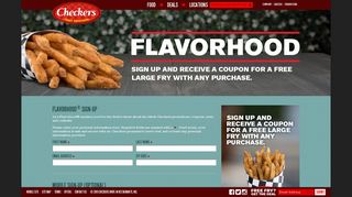 Flavorhood | Promotions and Coupons | Checkers - Checkers Franchise