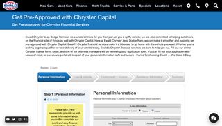 Get Pre-Approved with Chrysler Capital | Ewald CJDR