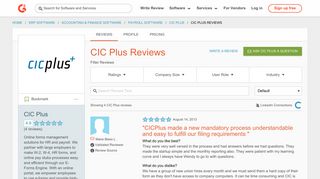 CIC Plus Reviews | G2 Crowd