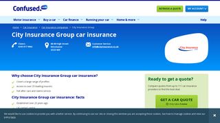 Compare City Insurance Group car insurance with Confused.com