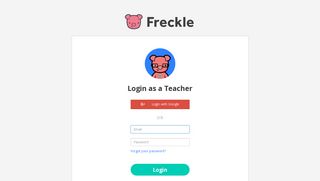 Freckle Teacher Dashboard