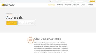 Appraisals - Clear Capital - Real Estate Appraisals - Property Appraisals