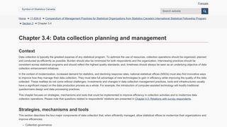 Chapter 3.4: Data collection planning and management