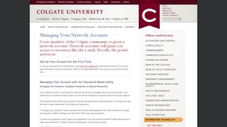 Accounts - Colgate University
