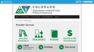 Provider Services | Colorado Department of Health Care Policy and ...