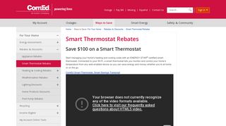 Smart Thermostat Rebates | ComEd - An Exelon Company
