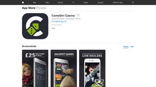 ComeOn! Casino on the App Store - iTunes - Apple