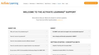 Support - Activate Learning