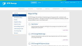Ways to Pay - DTE Energy