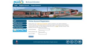 Register Account - Cowlitz PUD - My Account