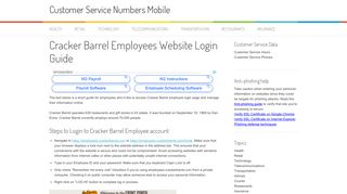 Cracker Barrel Employees Website Login Guide