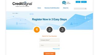 Register for CreditSignal® in 3 Easy Steps | CreditSignal.com
