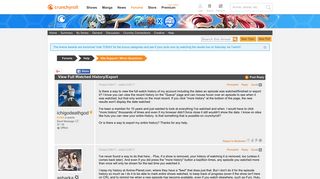 Crunchyroll - Forum - View Full Watched History/Export