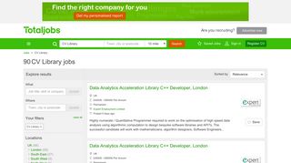 CV Library Jobs, Vacancies & Careers - totaljobs