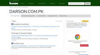 darson.com.pk Technology Profile - BuiltWith