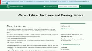 Warwickshire Disclosure and Barring Service – Warwickshire County ...