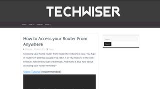 How to Access your Router From Anywhere | TechWiser
