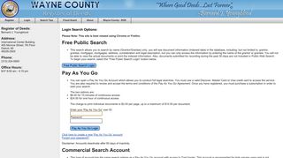 Wayne County - Login - Wayne County Land Records