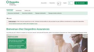 Desjardins Assurance vie: Accueil - DSF