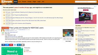 Free Lynda.com Access for NSW DoE users - OzBargain