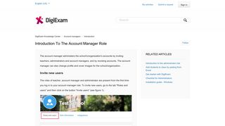 Introduction to the account manager role – DigiExam Knowledge Center