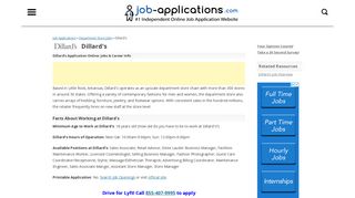 Dillard's Application, Jobs & Careers Online - Job-Applications.com