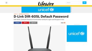 D-Link DIR-605L Default Password - Lifewire