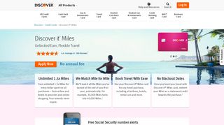 Discover it Miles | Travel Credit Card | Discover Card
