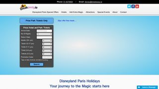 Disneyland Paris Holidays - Official Distributor Breakaway.ie