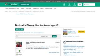 Book with Disney direct or travel agent? - Disneyland Paris ...