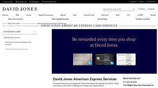 David Jones American Express Card Services