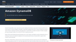 Amazon DynamoDB - Overview - AWS - Amazon.com