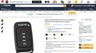 Amazon.com: Action Camera Remote Control Compatible for ThiEYE ...