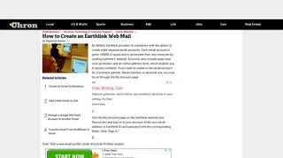 How to Create an Earthlink Web Mail | Chron.com