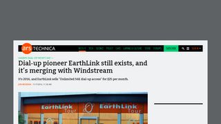 Dial-up pioneer EarthLink still exists, and it's merging with Windstream ...