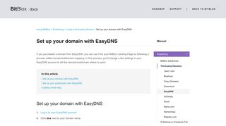 Set up your domain with EasyDNS — Using BitBlox documentation