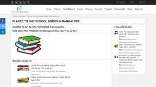 Places to buy School books in Bangalore | SchoolConnects - Schools ...