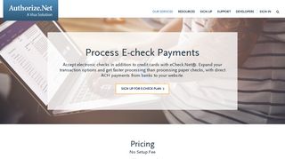 E-check Payments | Authorize.Net