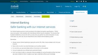 Ecobank - Internet banking