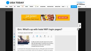 Grrr. What's up with hotel WiFi login pages? - USA Today
