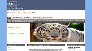 Main - CETL: Information for Students - Library Research Guides at ...