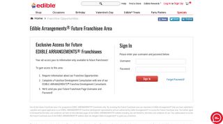 Edible Arrangements ® Future Franchisee Area