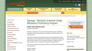 Egumpp - Electronic Grammar Usage Mechanics Proficiency Program