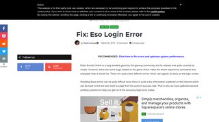 Fix: Eso Login Error - Appuals.com