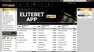 EliteBet: EliteBet™ - Racing, Sports Betting, Australian owned ...