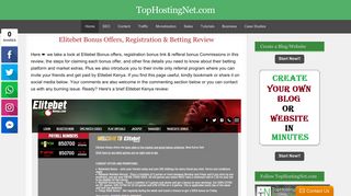 Elitebet Bonus Offers, Registration & Betting Review
