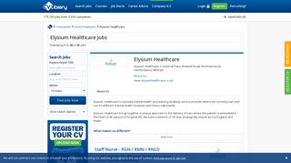 Latest Elysium Healthcare jobs - UK's leading independent job site ...