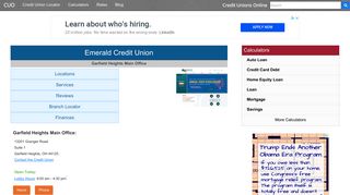 Emerald Credit Union - Garfield Heights, OH - Credit Unions Online